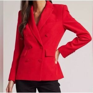 Generation Love Arielle Crepe Blazer in Red Size XXL
